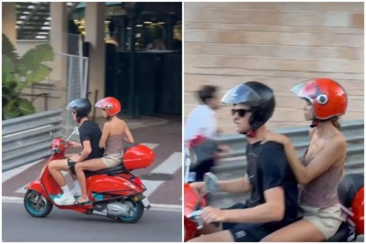 Sinner in vespa a Montecarlo con... Laila Hasanovic